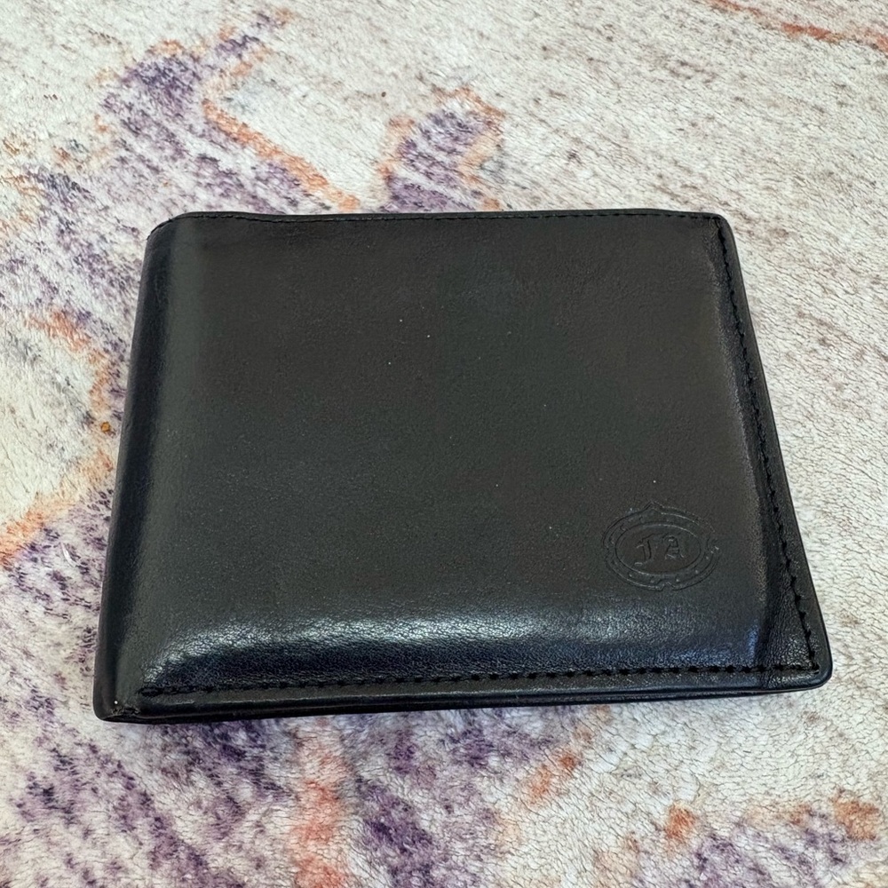 F.‎ Antunes Trifold Men’s Wallet Portuguese Leather Black